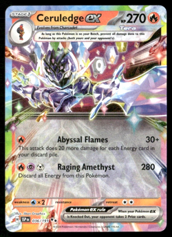 Ceruledge Ex 036/191 Surging Sparks Double Rare Holo Pokemon TCG - Image 1