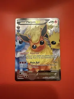 Pokemon TCG - Flareon EX (Full Art) RC28 Generations: Radiant Collection NM - Image 1