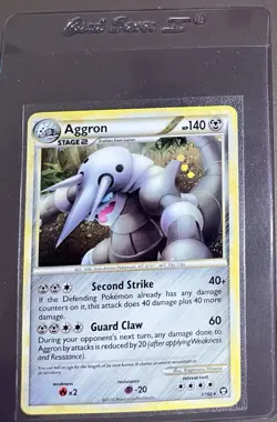 Aggron Holo 1/102 - HeartGold SoulSilver Triumphant Pokemon - Image 1