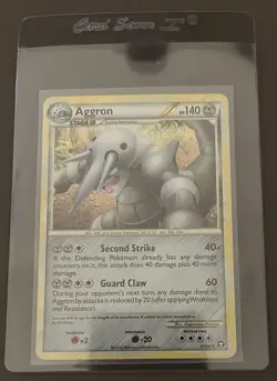 Aggron Holo 1/102 - HeartGold SoulSilver Triumphant Pokemon - Image 3