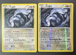 Pokemon TCG Lugia 78/124 XY Fates Collide Non-Holo Rare and Reverse Holo - Image 1