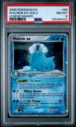 2006 POKEMON EX LEGEND MAKER #89 WALREIN EX-HOLO PSA 8 - Image 1