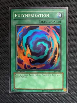 Yu-Gi-Oh! Wavy/Faded Polymerization Lob-059 1st Edition NM CLEAN TCG - Image 1