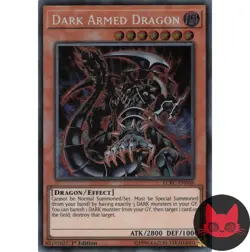 Yugioh Dark Armed Dragon LCKC-EN068 Secret Rare 1st Edition NM - Image 1