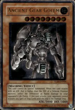 Ancient Gear Golem Unl Ed Ultimate Rare TLM-EN006 Yu-Gi-Oh! - Image 1