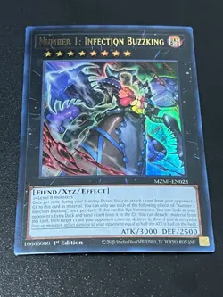 Yugioh Yu-Gi-Oh! Number 1: Infection Buzzking MZMI-EN023 Ultra Rare 1st edition - Image 1