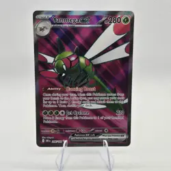 Pokemon TCG Yanmega EX Full Art Rare Card 206/182 SV10 Destined Rivals - Image 1