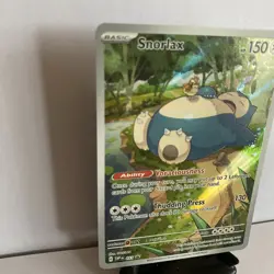Pokemon Snorlax SVP 051 Holo Black Star Promo Card Scarlet & Violet 151 - Image 2