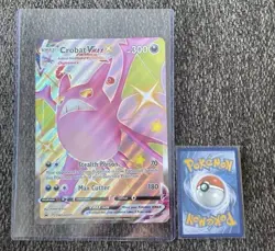 Pokemon TCG Jumbo Crobat VMAX SWSH099 Oversized Black Star Promo Card 2021 NM/M - Image 1