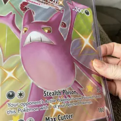 Pokemon TCG Jumbo Crobat VMAX SWSH099 Oversized Black Star Promo Card 2021 NM/M - Image 2