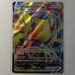 Pokemon Card Regieleki VMAX 058/195 Silver Tempest Full Art Near Mint - Image 1