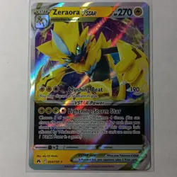 Zeraora VSTAR 055/159 Ultra Rare Crown Zenith Pokemon Card - Image 1