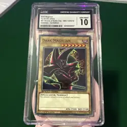 Dark Magician SBC1-ENG01 1st Edition CGC 10 Gem Mint Yu-Gi-Oh Graded Card - Image 1