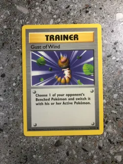 Pokemon TCG Cards SHADOWLESS Base Set Gust of Wind 93/102 LP - Image 1