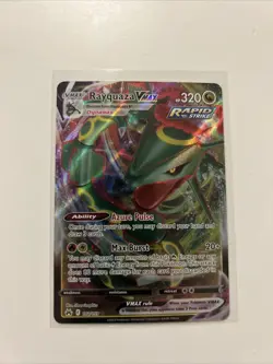 Pokemon TCG Rayquaza VMAX Crown Zenith Ultra Rare Card 102/159 - Image 1