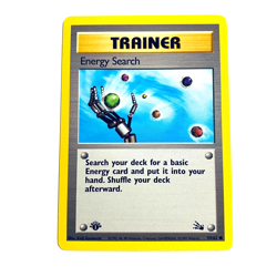 1999 WOTC 1st Edition Pokemon Card Energy Search 59/62 Fossil NM - Image 1