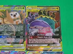 Pokemon Tag Team GX'S Card Lot Of 4 Reshiram & Charizard, Muk & Alolan Muk, Rowl - Image 5