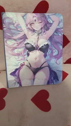 LARGE HARD COVER BINDER FURINA GENSHIN IMPACT GODDESS STORY HOLDS 180/360 CARDS - Image 1