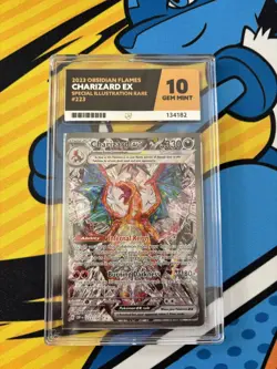 Pokemon TCG Charizard EX Card Scarlet Violet Obsidian Flames 223/197 Ace 10 - Image 1