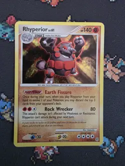 Pokemon Card - Rhyperior Diamond and Pearl 12/130 Holo Rare - Image 1