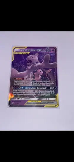 Pokemon Mewtwo & Mew GX TCG Card 71/236 Unified Minds Holo, Mint Condition - Image 1
