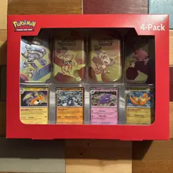 Pokemon Scarlet & Violet Mini Tins 4 Promo Cards 151 Series - Image 1