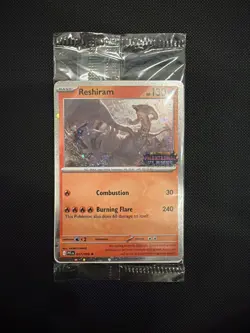 Sealed Reshiram 017/094 Phantasmal Flames Stamped Black Star Promo Card - Image 1