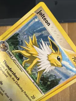 Jolteon 3/17 POP Series Promos 3 WOTC Holo Rare Pokemon Card LP/Swirl - Image 3