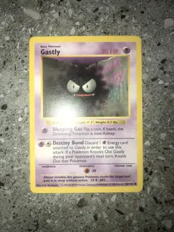 Pokemon TCG Cards SHADOWLESS Base Set Gastly 50/102 - Image 3