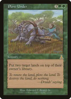 Plow Under Urza's Destiny PLD Green Rare MAGIC THE GATHERING CARD ABUGames - Image 1