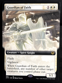 MTG Adventures in the Forgotten Realms 362 Guardian of Faith Extended Art RARE - Image 1