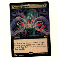 Demonic Bargain Extended Art 368 R Foil Innistraud Crimmson Vow MTG Single Card - Image 3