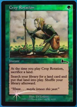 Crop Rotation FOIL Urza's Legacy PLD Green Common MTG CARD (ID# 509404) ABUGames - Image 1