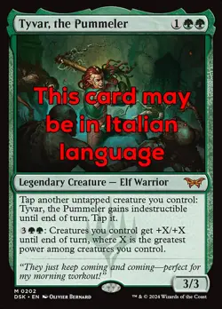 MTG TYVAR, THE PUMMELER EXC - TYVAR, IL DISTRUTTORE 202 - DSK - MAGIC - Image 1