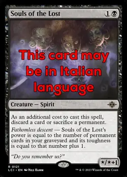MTG SOULS OF THE LOST FOIL EXC - ANIME DEGLI SMARRITI 121 - LCI - MAGIC - Image 1