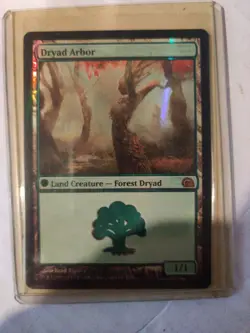 MTG FOIL Land Dryad Arbor Magic Card # 5/15 - Image 1