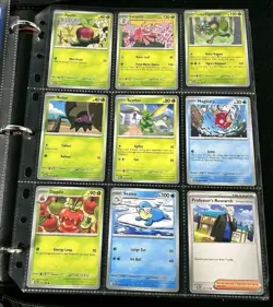 Pokemon Collection Mixed 🔥 Lot of Cards w/ Binder Pages Vaporeon EX - Image 3