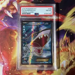 2015 POKEMON XY PRIMAL CLASH #152 Full Art SHARPEDO EX PSA 8 - Image 1