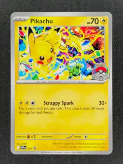Pikachu 225 Pokemon SVP World Championship stamp Promo 2025 NM 🔥🔥🔥 - Image 1