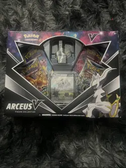 Pokemon TCG Arceus V Figure Box - 4 Pack (Has COSMIC ECLIPSE) 820650850165 - Image 1