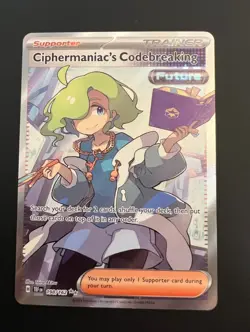 Ciphermaniac's Codebreaking 198/162 Pokemon TCG Temporal Forces Full Art NM - Image 1