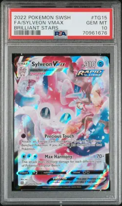 PSA 10 Sylveon VMAX TG15/TG30 Pokemon TCG Brilliant Stars Trainer Gallery GEM MT - Image 1