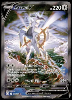Arceus V 166/172 Pokemon TCG Brilliant Stars Holo Ultra Rare Alt Art NM - Image 1