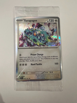 Pokemon Terapagos & Fuecoco BestBuy Promo Surging Sparks Stamped Horizons SEALED - Image 1
