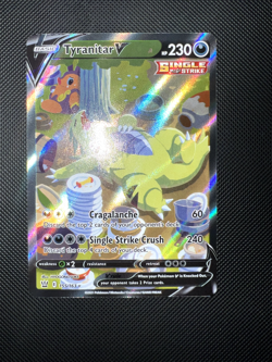 Tyranitar V 155/163 Pokemon TCG Battle Styles Holo Alternate Full Art LP - Image 3