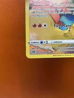 2021 Pokemon SWSH Brilliant Stars TG01/TG30 Flareon 1432 Holo Flecks Missing - Image 4