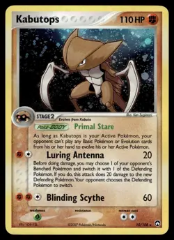 Kabutops 10/108 Pokemon TCG 2007 Power Keepers Holo Rare NM - Image 1