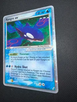 Kyogre ex 95/100 Pokemon TCG Crystal Guardians Holo Rare MP - Image 3