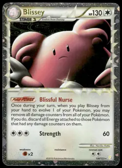 Blissey 106/123 Prime Pokemon TCG HeartGold & SoulSilver Holo Rare NM - Image 5
