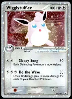 Wigglytuff ex 101/101 Pokemon TCG 2004 Hidden Legends Holo Rare LP - Image 1